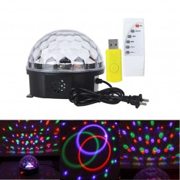 Magic Crystal Ball LED φωτιστικό για πάρτυ με USB & Τηλεχειριστήριο